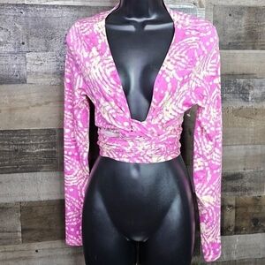 New Daily Practice by Anthropologie Cropped Wrap Top | M